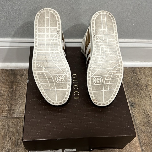 Gucci Men Sneakers (368494A3820) White/Gold - Picture 11 of 12